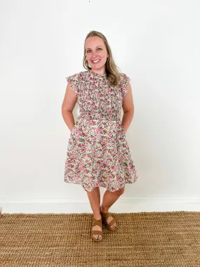 Bella Smocked Floral Dress