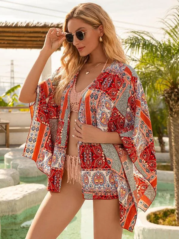 Boho-Chic Lightweight Kimono Cardigan: Effortless Summer Layering Essential