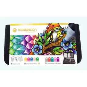 Chameleon 5 Pens 5 Color Tops 6 Color Cards Travel Case