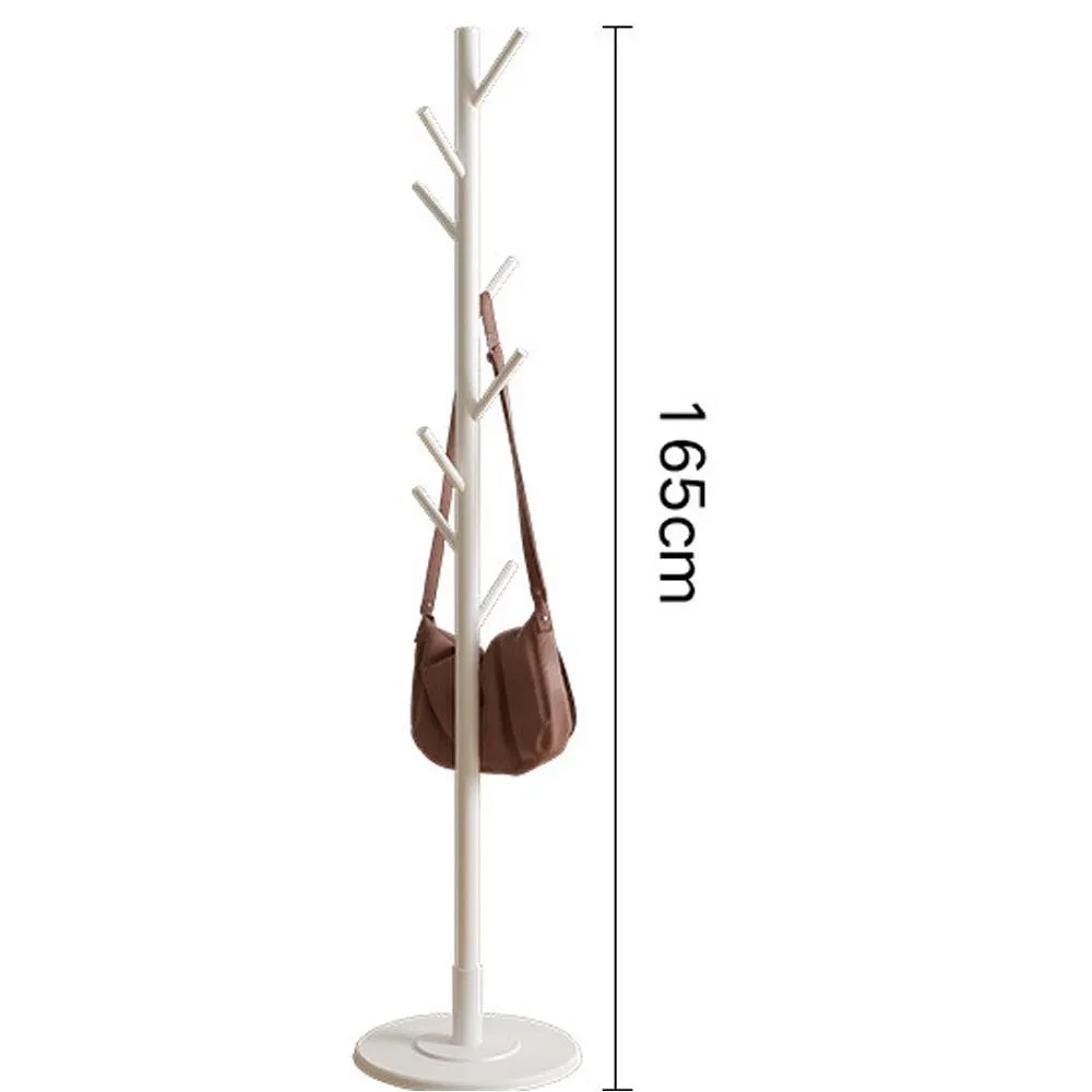 Chic Botanica Freestanding Wooden Coat Rack - Elegant Organizer for Jackets, Hats, and Bags