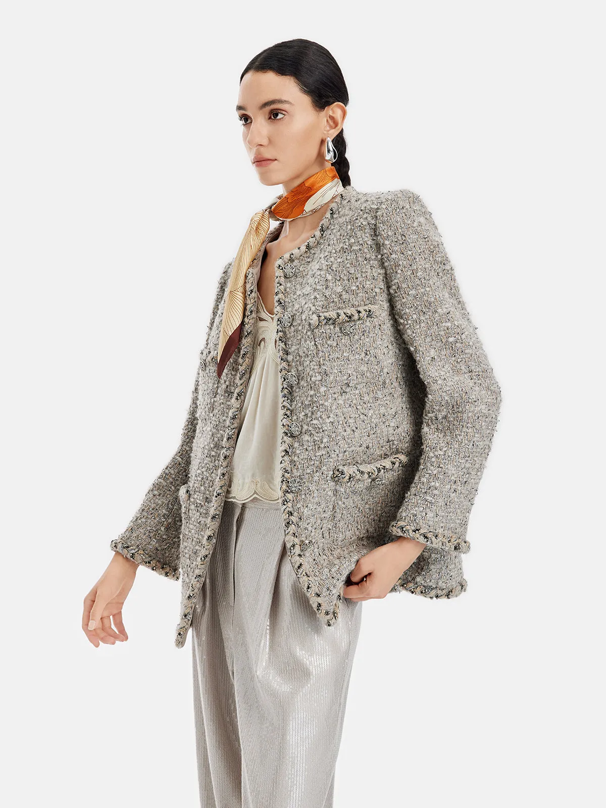 Chic French Tweed Jacket