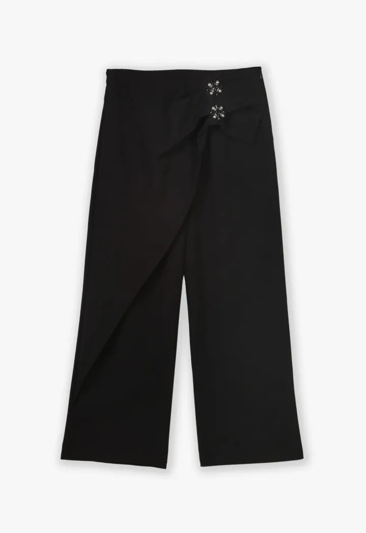 Choice Trouser With Embellished Detail Black