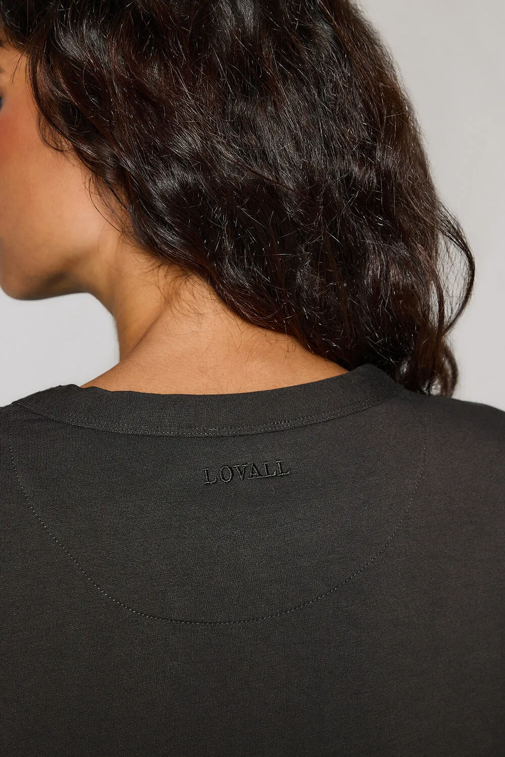 Curve Luxe Lounge Sweatshirt - Black Coffee