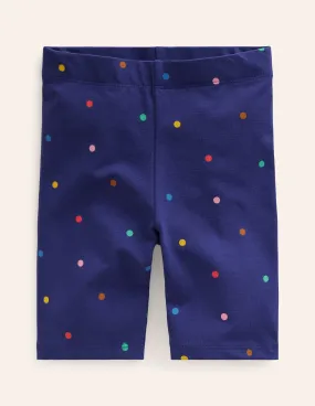 Cycling Shorts-Starboard Blue Confetti Spot