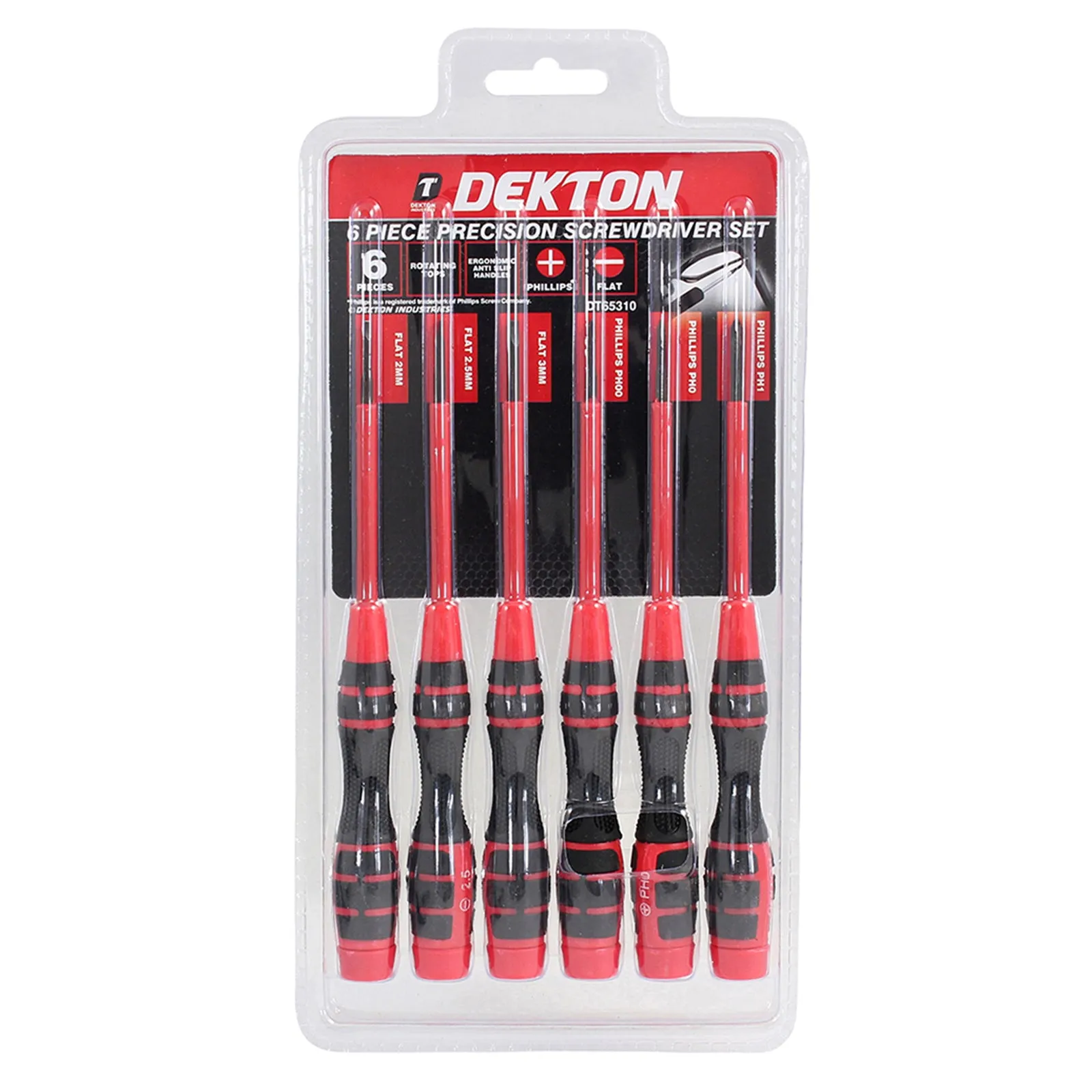 Dekton 6 Piece Precision Screwdriver Set