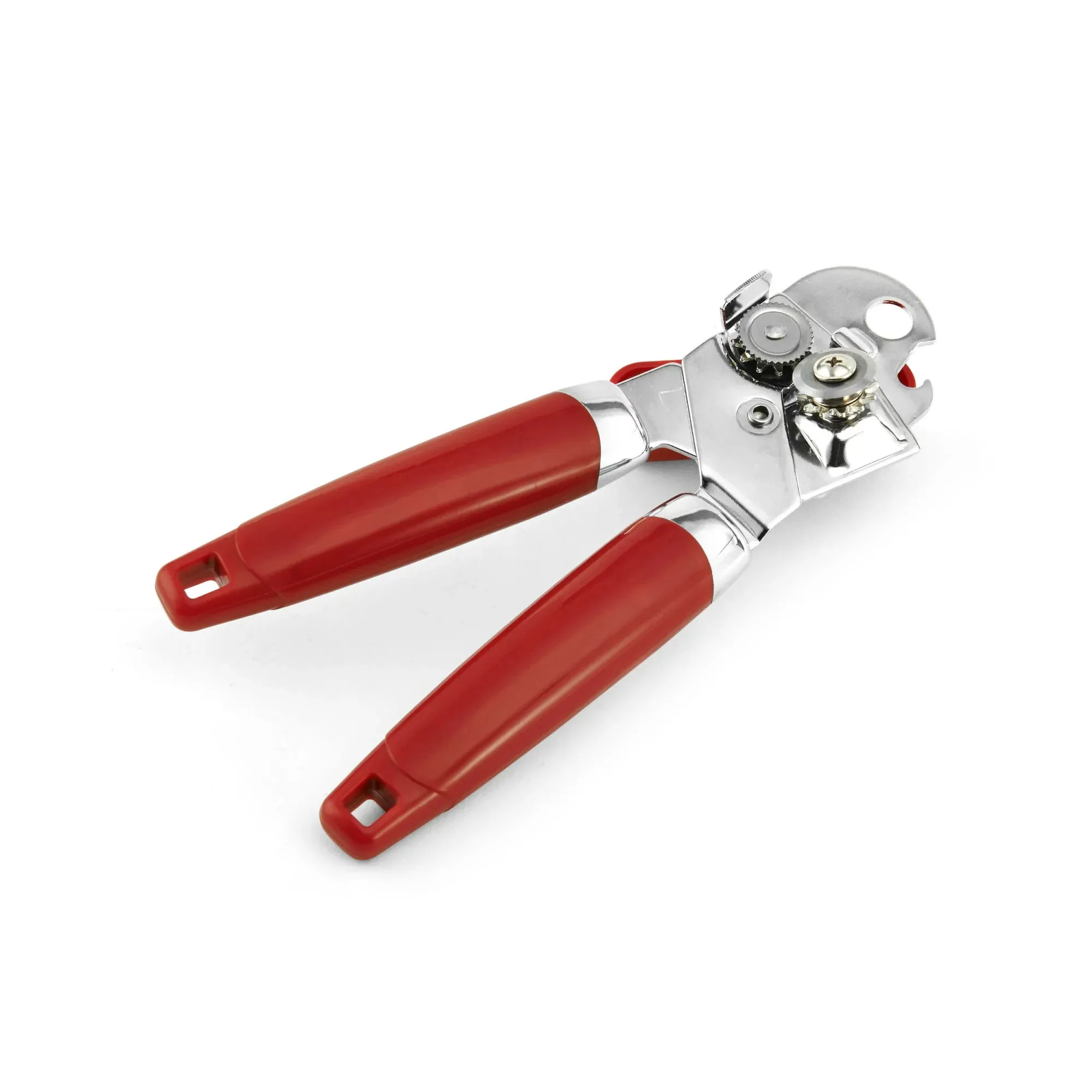 Farberware Professional Can Opener with Built-in Bottle Opener in Red