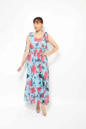 FLORAL SLEEVELESS DRESS 4-3495MIS