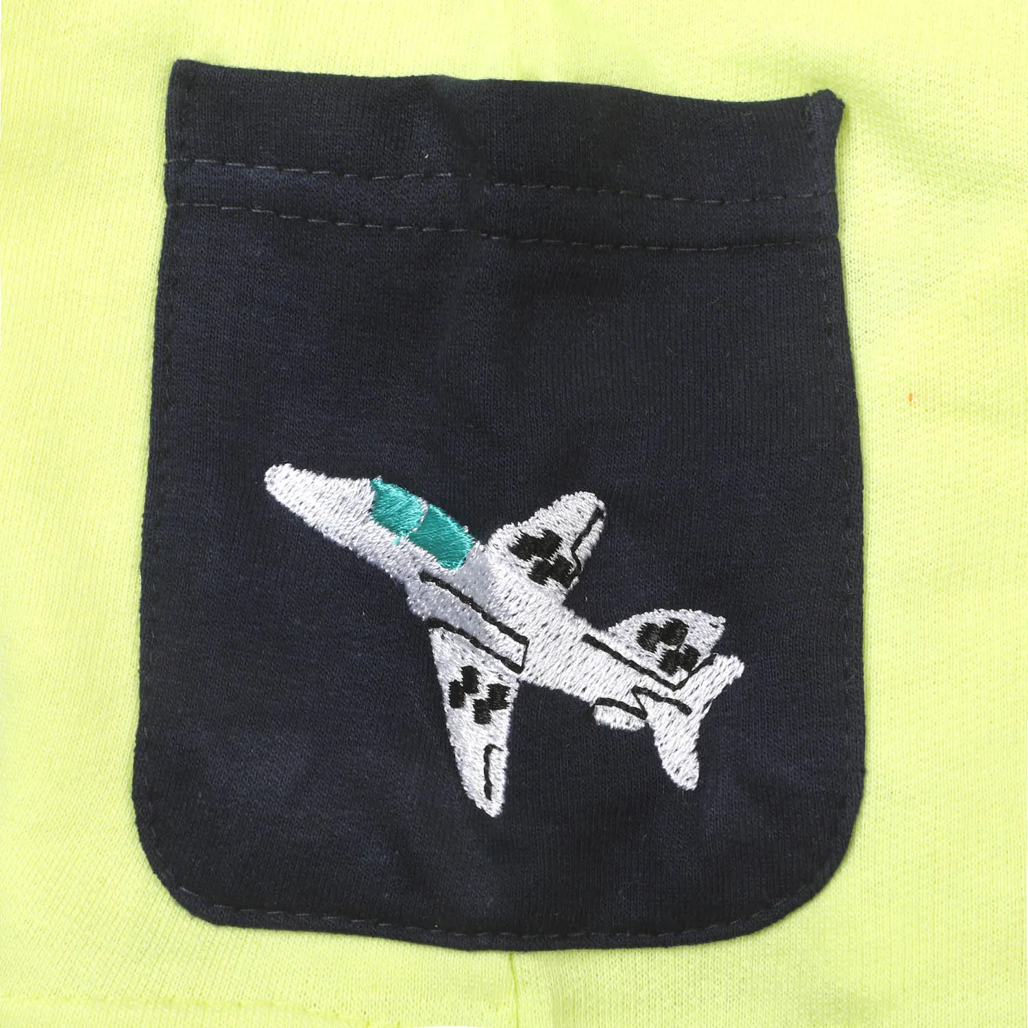 Infant Boys Knitted Short Plane - Sharp Green