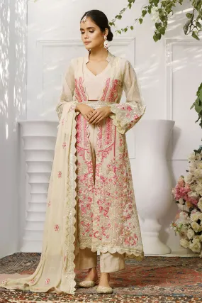 Maah Ru by Soghat Unstitched Handwork festive Organza Collection'2022-06-Noori