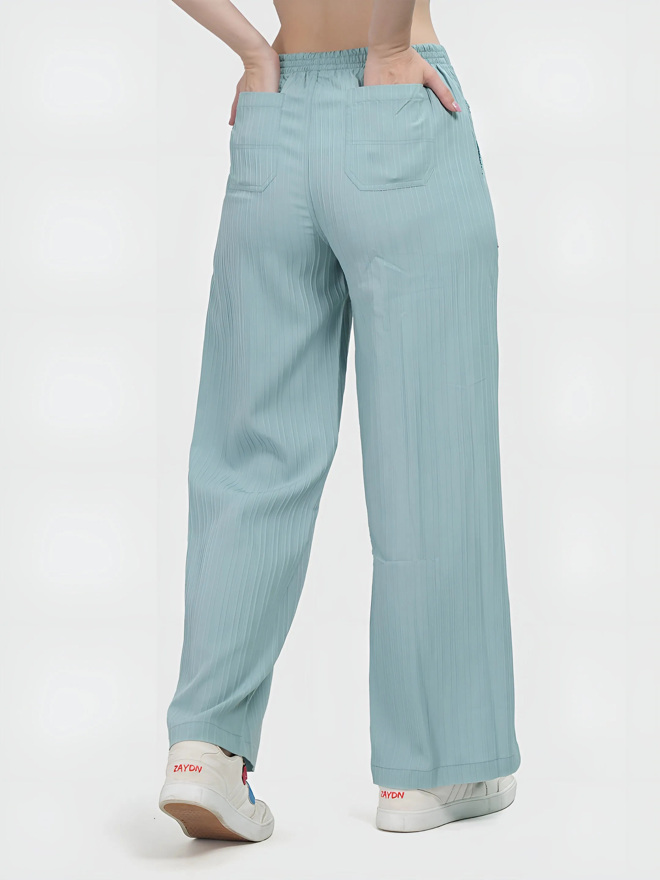 Mint  Colour | Women Formal Trousers Regular Fit