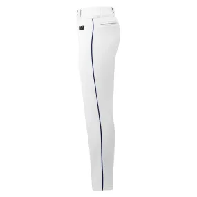 New Balance Youth Piped Baseball Pant - White/Navy