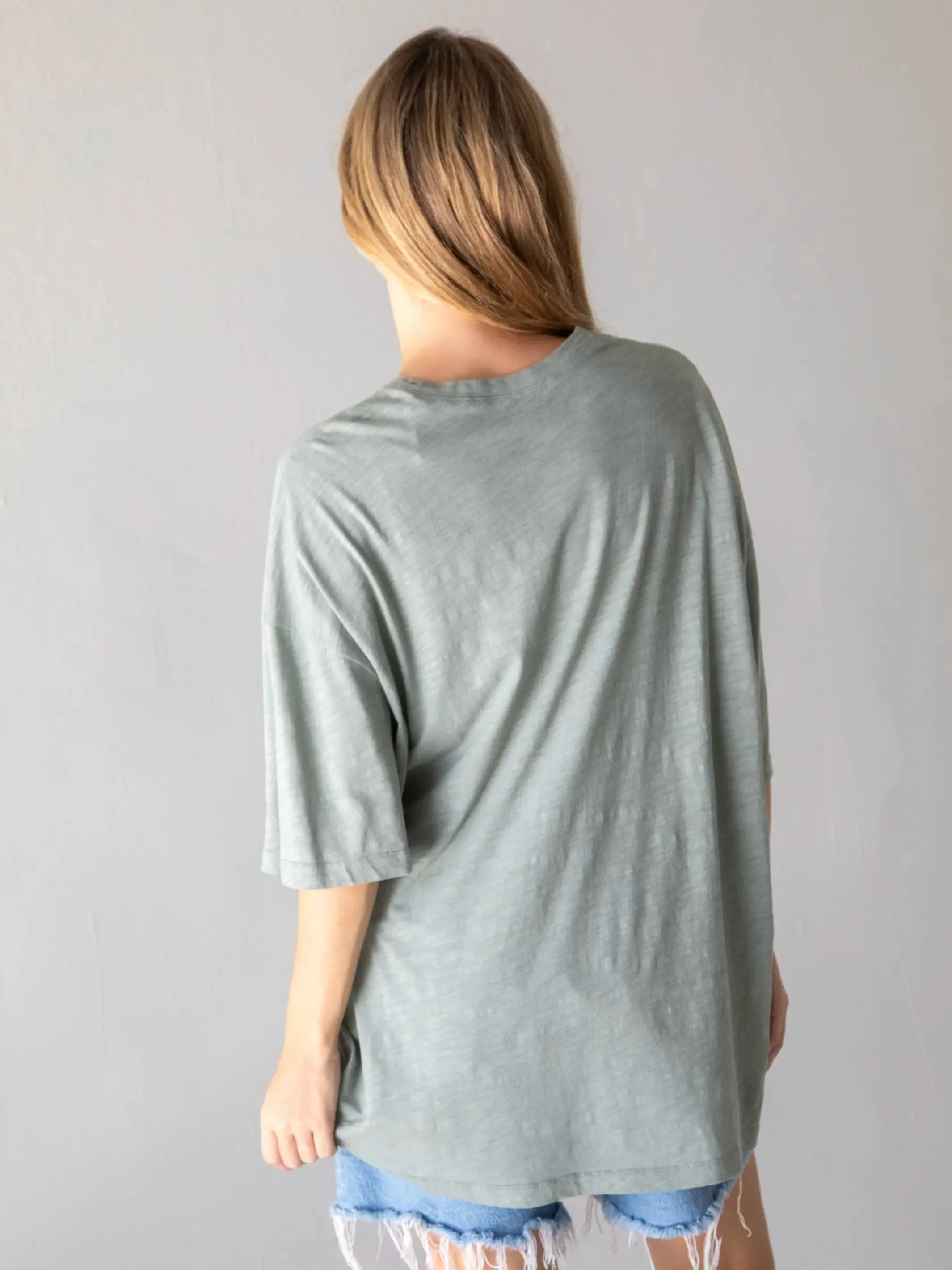 One Size Cotton Easy Tee - Folk Flower Bay