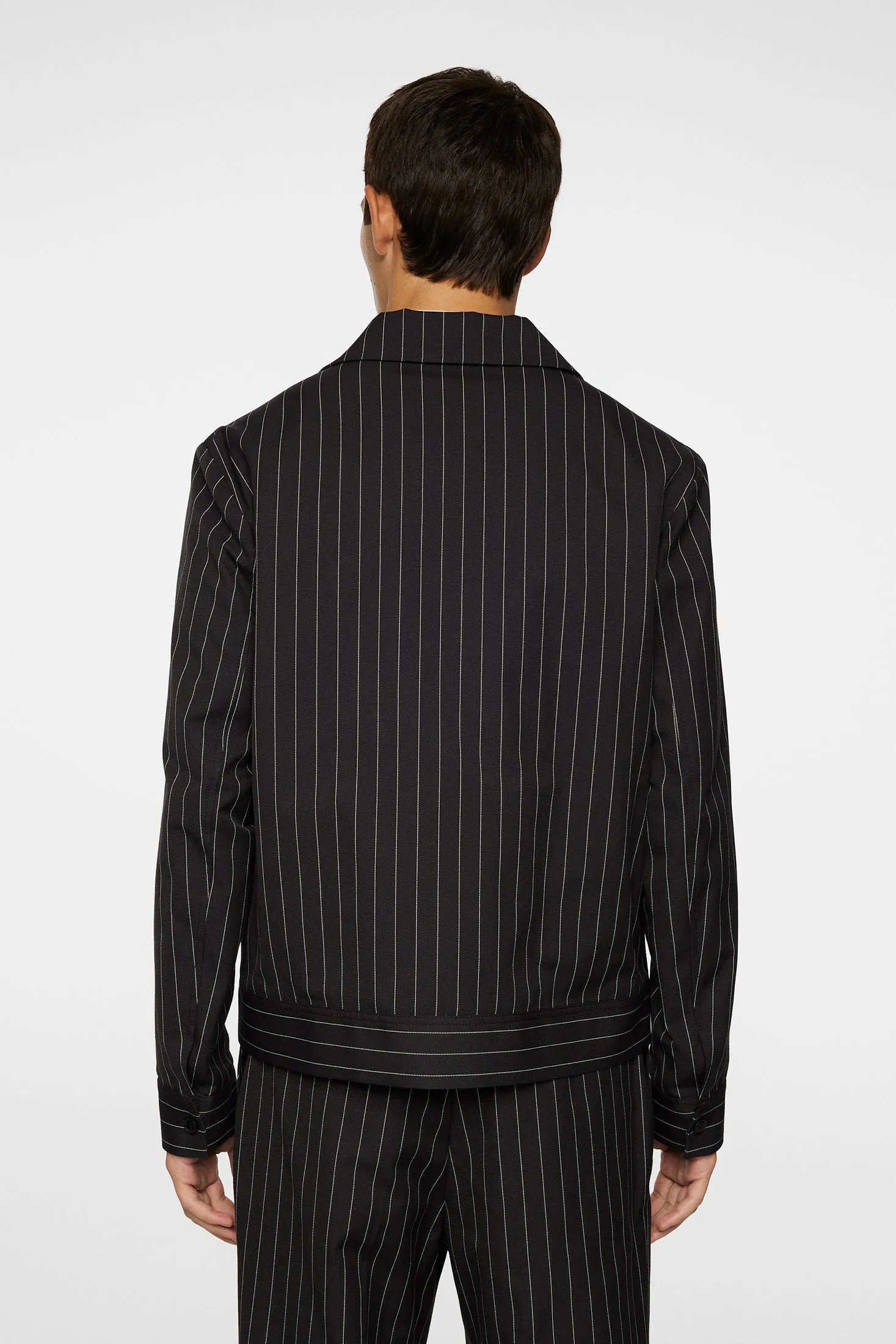 Parke Pin stripe jacket / Black