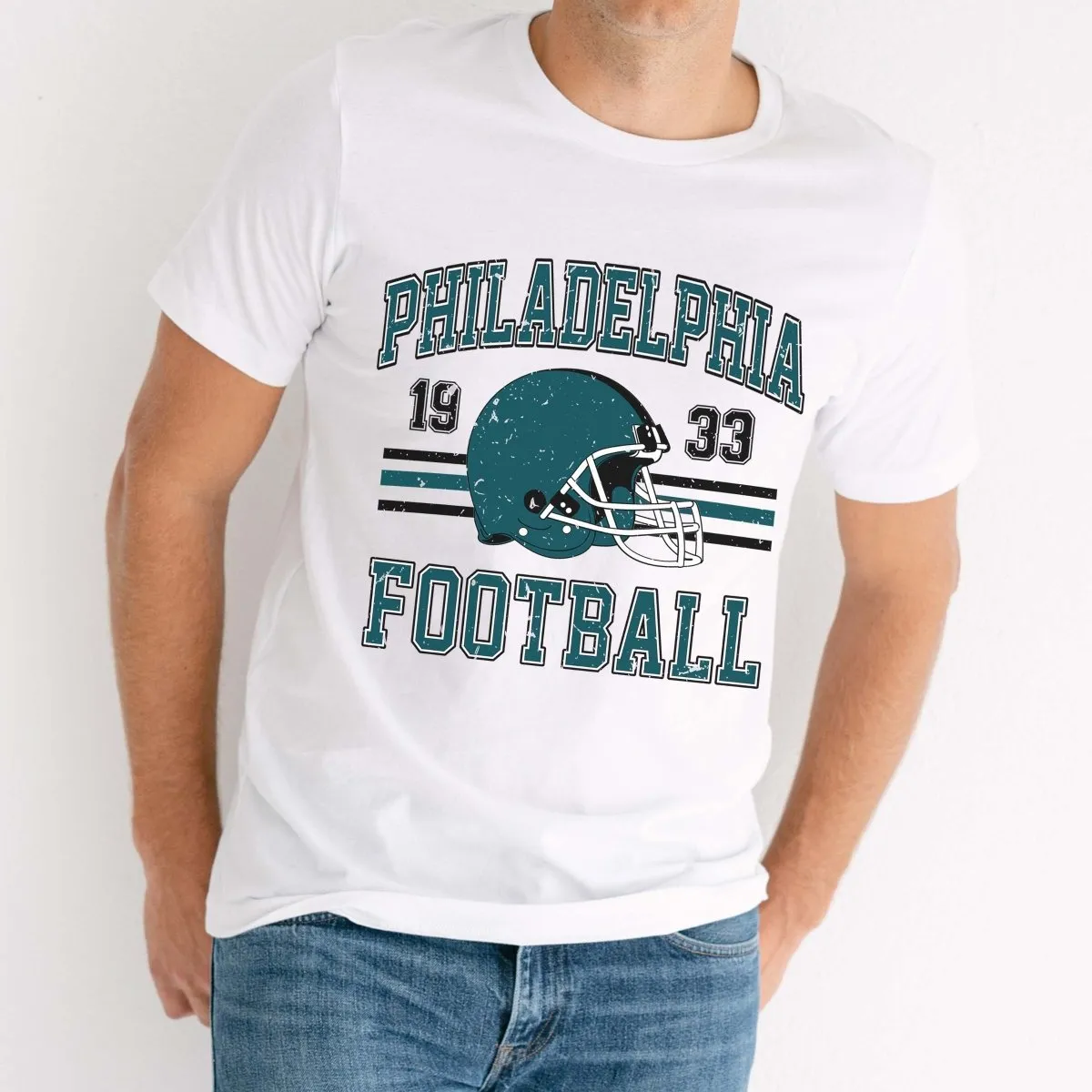 Philadelphia Football Wholesale Bella Graphic Tee - Fast Shipping