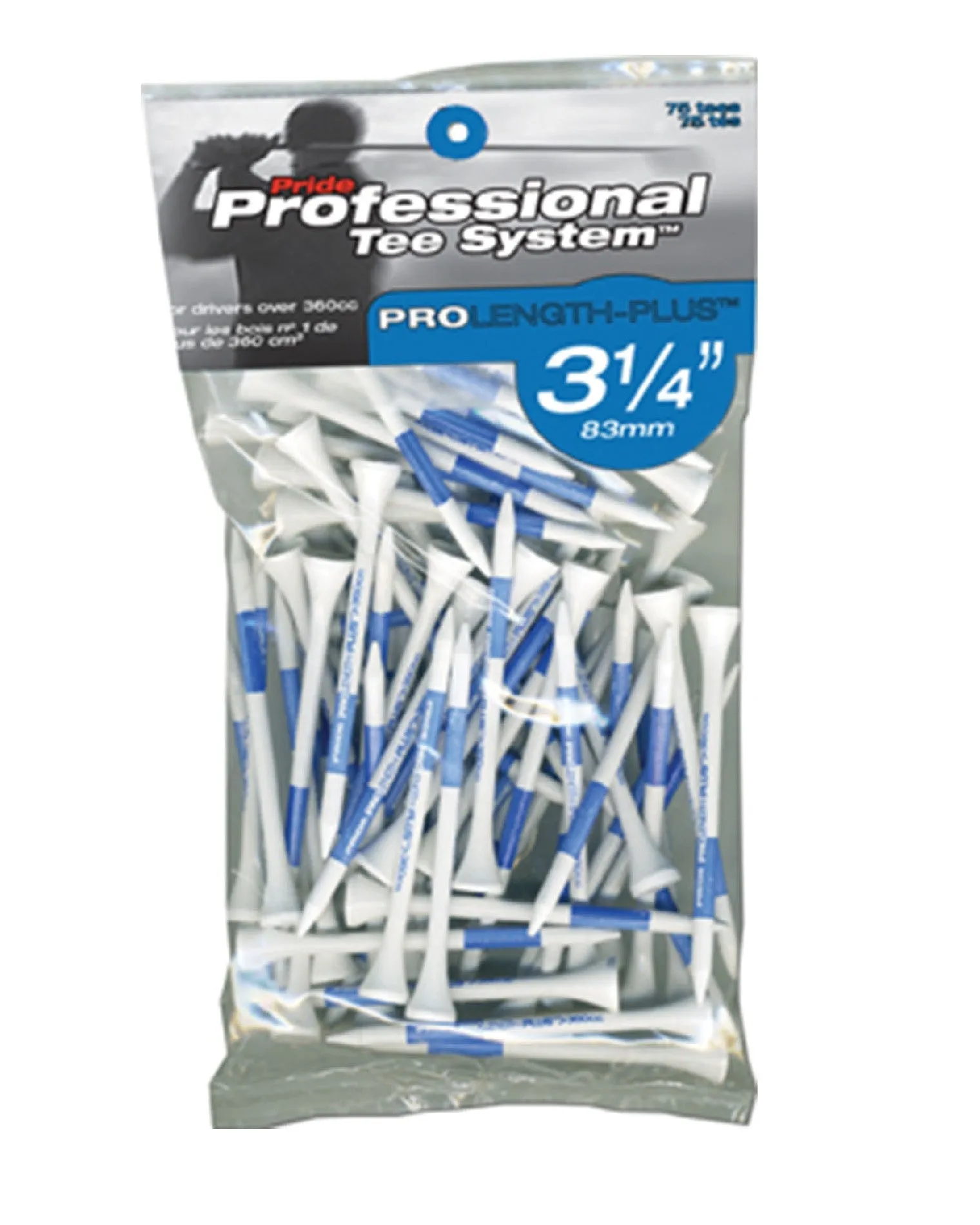 Pride PTS ProLength Wood Golf Tees - 1.5" Mini Tees