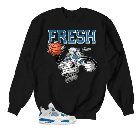 Retro 4 Industrial Blue Fresh Kicks Sweater