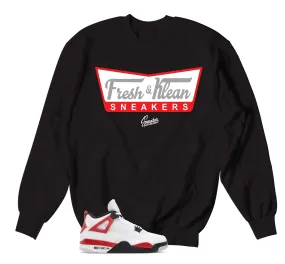 Retro 4 Red Cement Fresh & Krispy Sweater