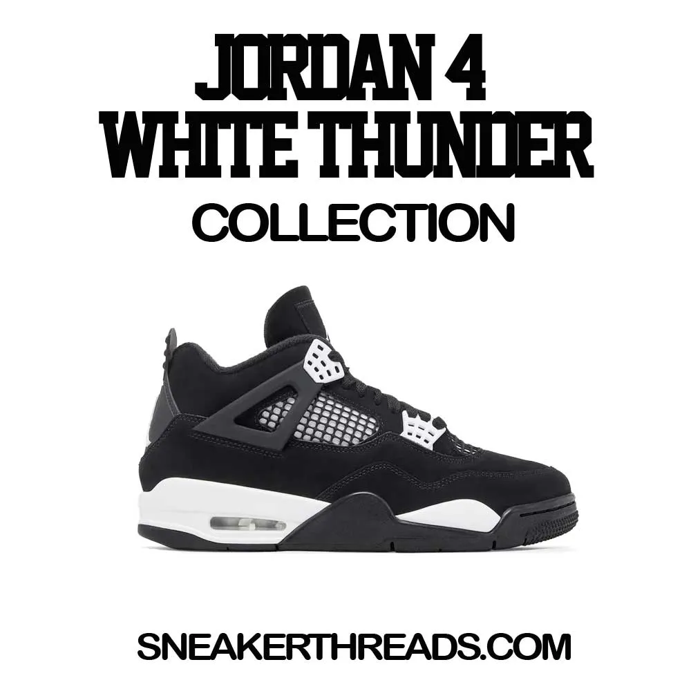 Retro 4 White Thunder Fresh Kicks Shirt