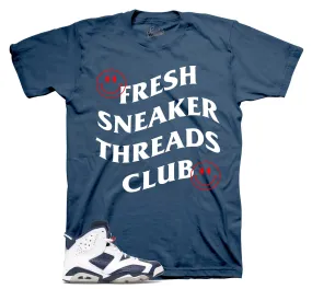 Retro 6 Olympic Fresh Sneaker Threads Club Shirt