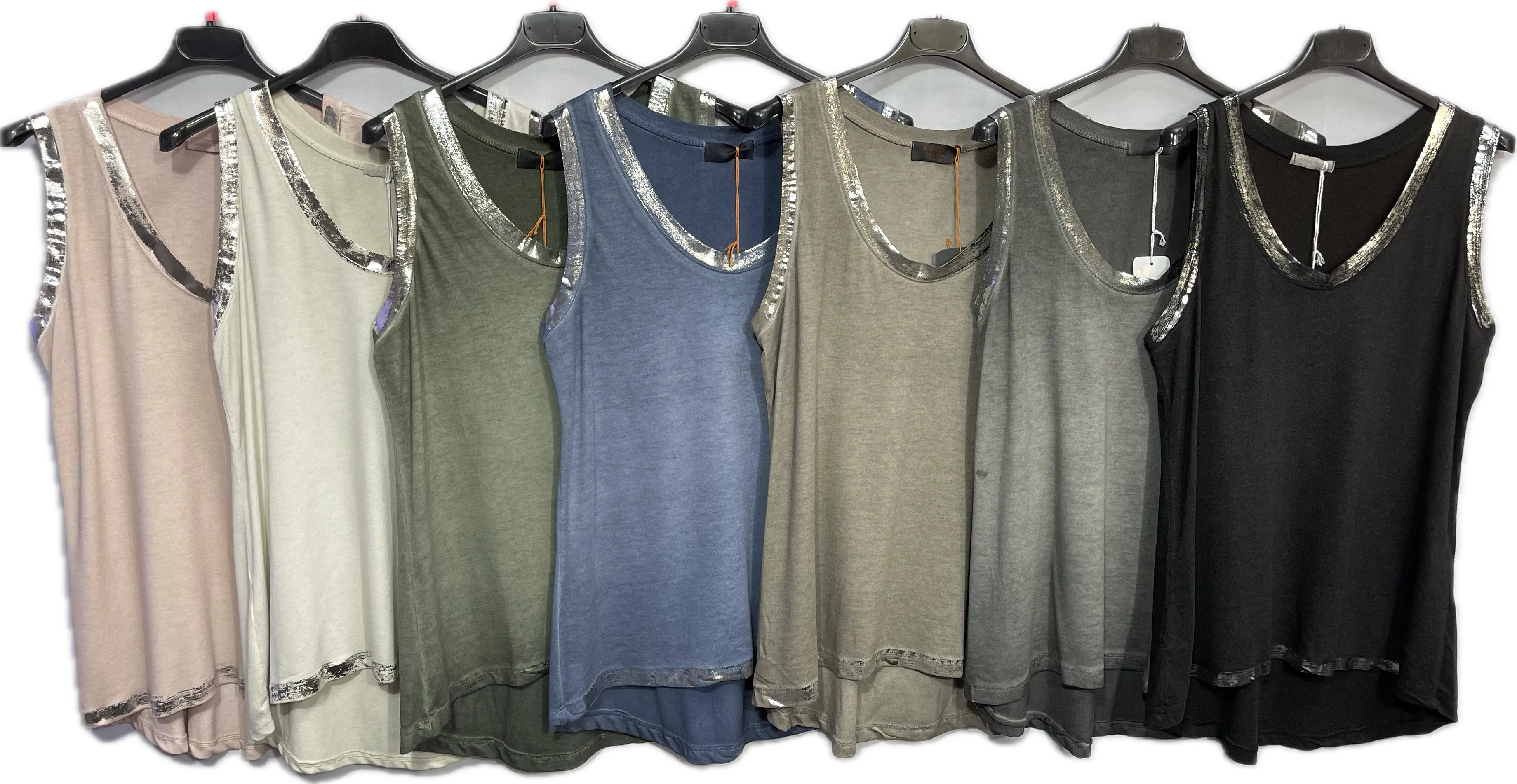 Silver Foil Tank Top